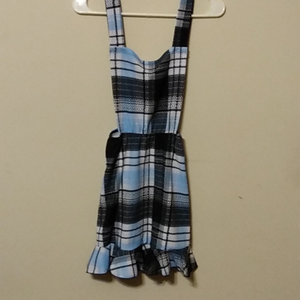 Daylight Skirt with Suspenders Neon Blue size M